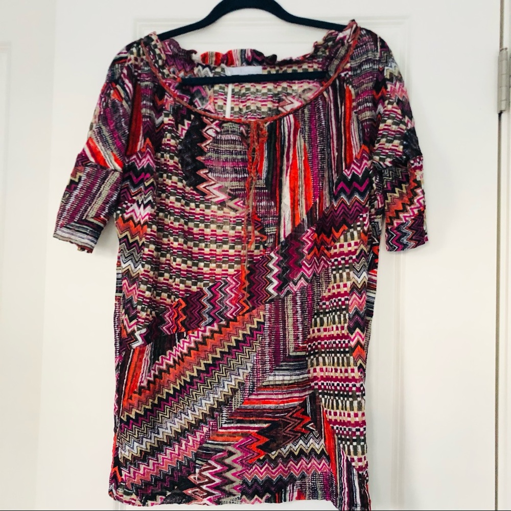 Diktons Barcelona Boho Top Blouse Size 6